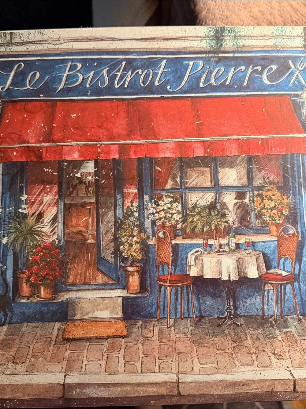 Set of 4 discontinued Pimpernel Parisian cafe placemats